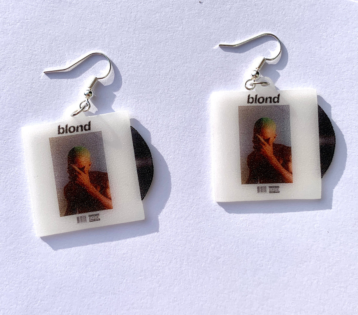 Frank Ocean Blond Vinyl Album Handmade Earrings! – Sam Makes Things
