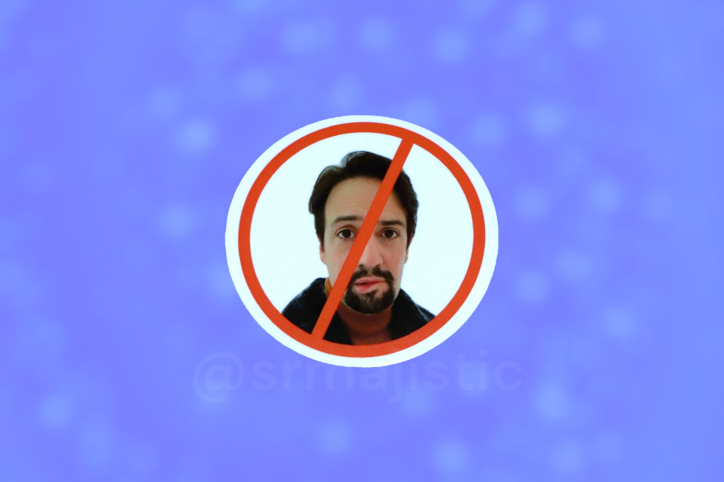 No Symbol Lin Manuel Miranda Meme Bumper Sticker