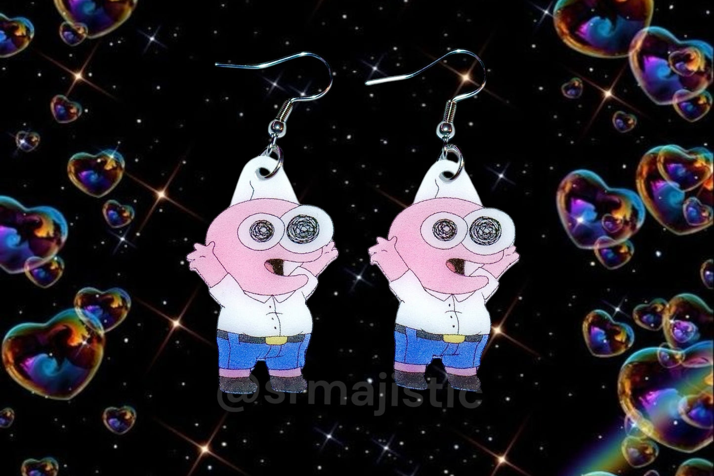 Smiling Friends Cute Character Handmade Earrings!