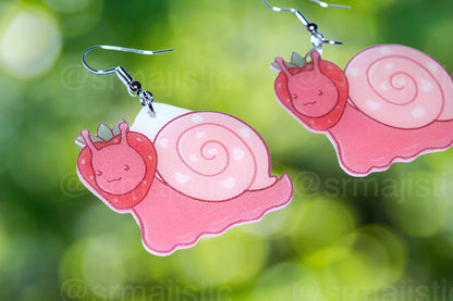 (READY TO SHIP) Sweet Strawberry Animal Handmade Earrings (collaboration with @saltnox)