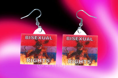 (READY TO SHIP) 5 Nights at Freddy’s Collection of Flaming Pride Flags Handmade Earrings!