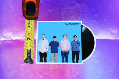 Weezer Blue Album Vinyl Record Bumper Sticker