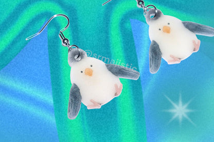 (READY TO SHIP) Jellycat Chip Seagull Plush 2D Cute Handmade Earrings!