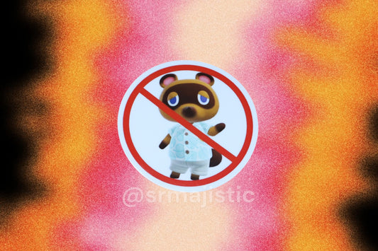 I Hate Tom Nook ‘No Symbol’ Meme Bumper Sticker