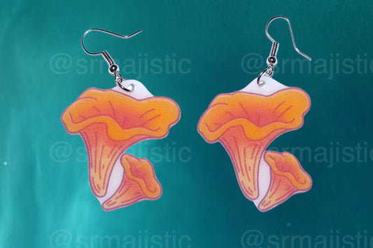 (READY TO SHIP) Cute Little Mushroom Handmade Earrings (collaboration with @saltnox)