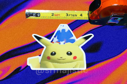 8-Bit Wizard Pikachu Bumper Sticker