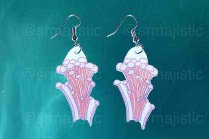 (READY TO SHIP) Cute Little Mushroom Handmade Earrings (collaboration with @saltnox)