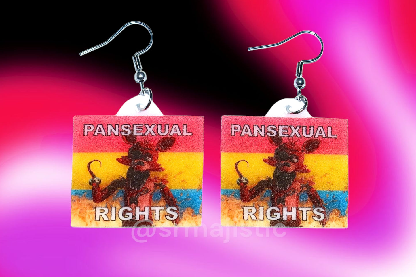 (READY TO SHIP) 5 Nights at Freddy’s Collection of Flaming Pride Flags Handmade Earrings!