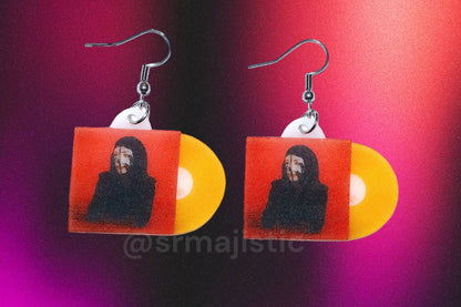 Allie X Girl With No Face Vinyl Album Handmade Earrings!