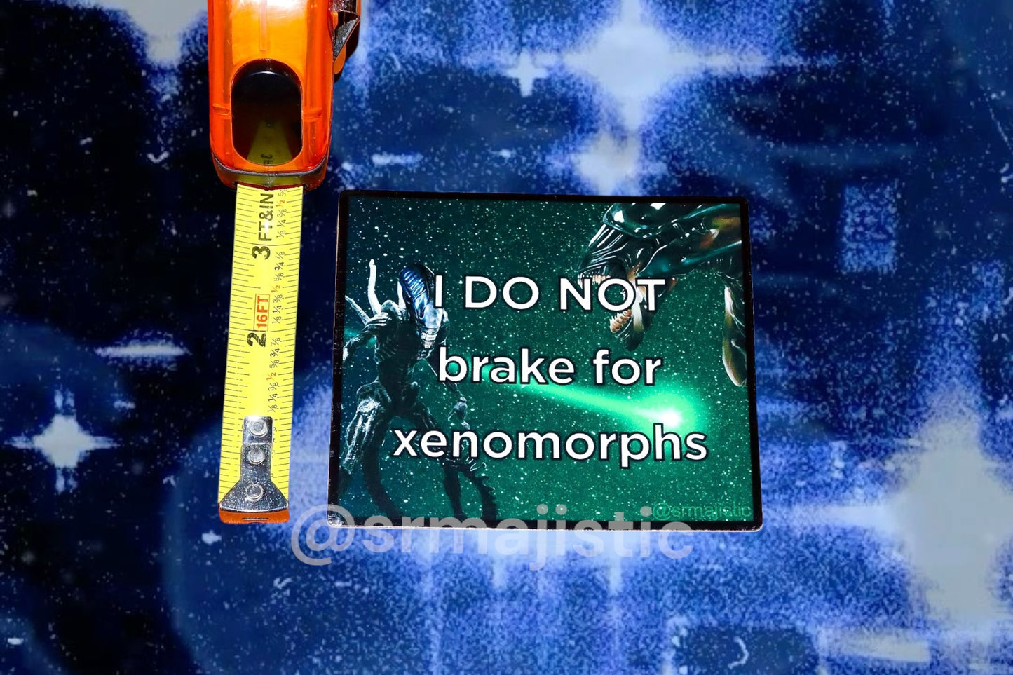 I DO NOT Brake for Xenomorphs Alien Movie Bumper Sticker