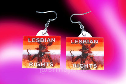 (READY TO SHIP) 5 Nights at Freddy’s Collection of Flaming Pride Flags Handmade Earrings!