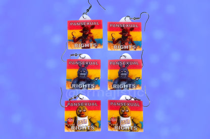 (READY TO SHIP) 5 Nights at Freddy’s Collection of Flaming Pride Flags Handmade Earrings!