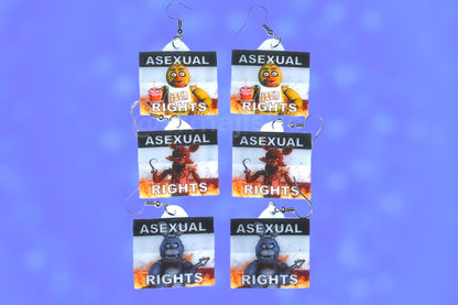 (READY TO SHIP) 5 Nights at Freddy’s Collection of Flaming Pride Flags Handmade Earrings!