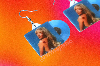 Sabrina Carpenter Short n’ Sweet Vinyl Album Handmade Earrings!