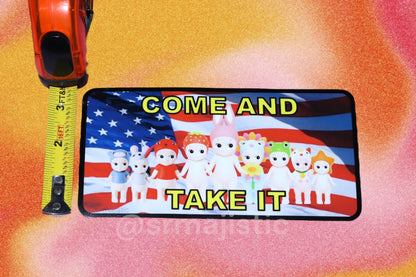 Come and Take it American Flag Sonny Angels Bumper Sticker