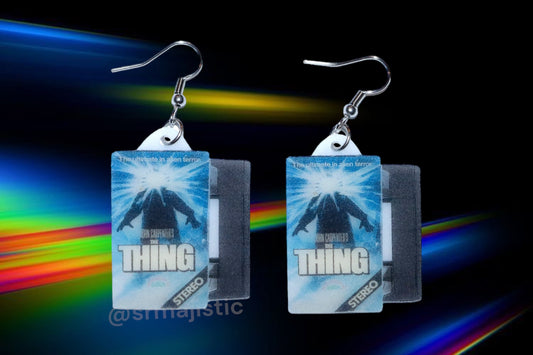 The Thing (1982) VHS 2D detailed Handmade Earrings!