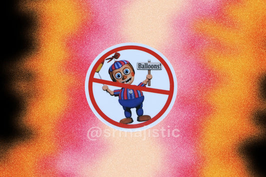 I Hate Balloon Boy Five Nights at Freddy’s ‘No Symbol’ Meme Bumper Sticker