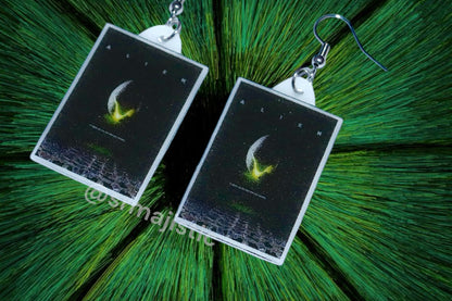 (READY TO SHIP) Alien Movie Poster Handmade Earrings!