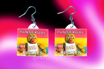 (READY TO SHIP) 5 Nights at Freddy’s Collection of Flaming Pride Flags Handmade Earrings!