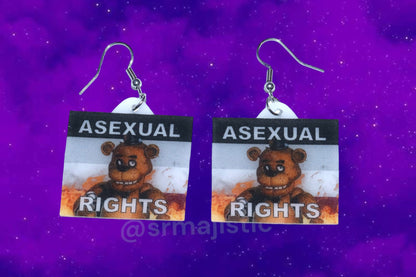 (READY TO SHIP) 5 Nights at Freddy’s Collection of Flaming Pride Flags Handmade Earrings!