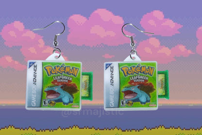 (READY TO SHIP) Pokémon Game Boy Advance 2D Game Detailed Handmade Earrings!