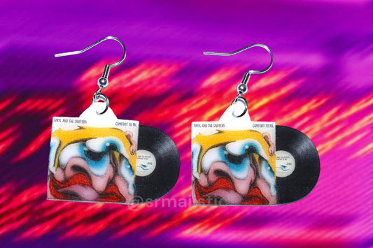 (READY TO SHIP) Amyl and the Sniffers Comfort to Me Vinyl Album Handmade Earrings!