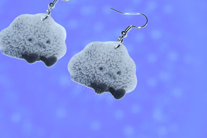 (READY TO SHIP) Jellycat Amusable Storm Cloud Plushie 2D Cute Handmade Earrings!