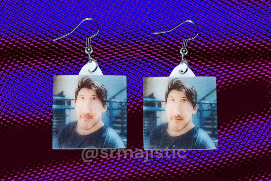 Markiplier is Old Enough to Become President Long Face Meme Handmade Earrings!