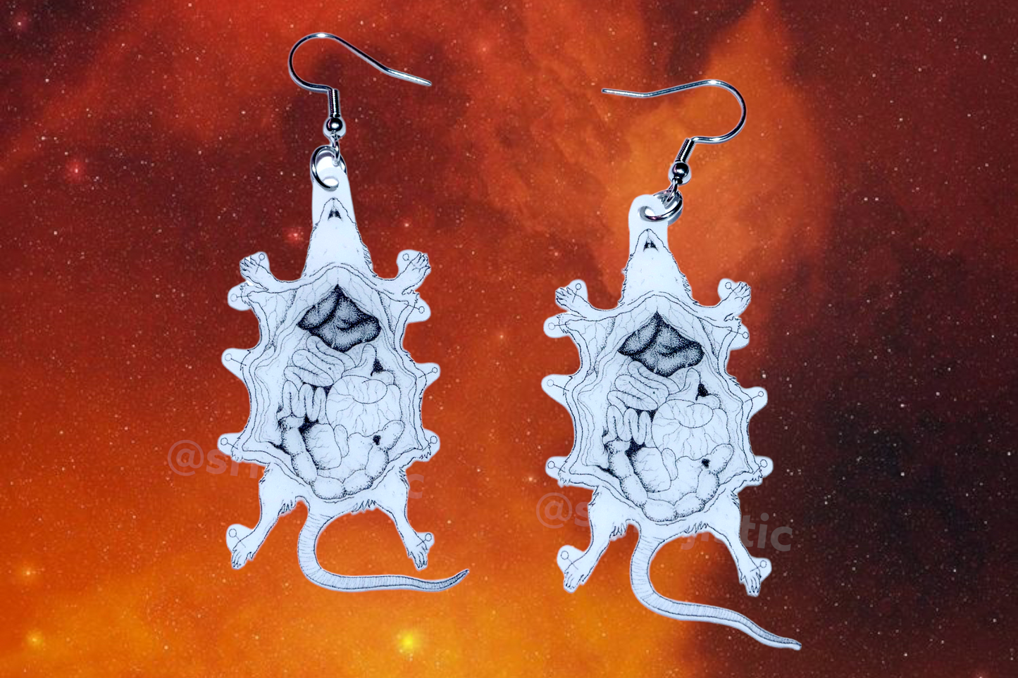 (READY TO SHIP) Halloween Horror Stylized Earrings (Collaboration with Kate Graves)