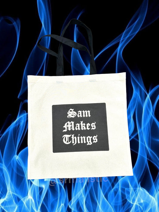 Sam Makes Things Gothic Print Tote Bag! (PREORDER)