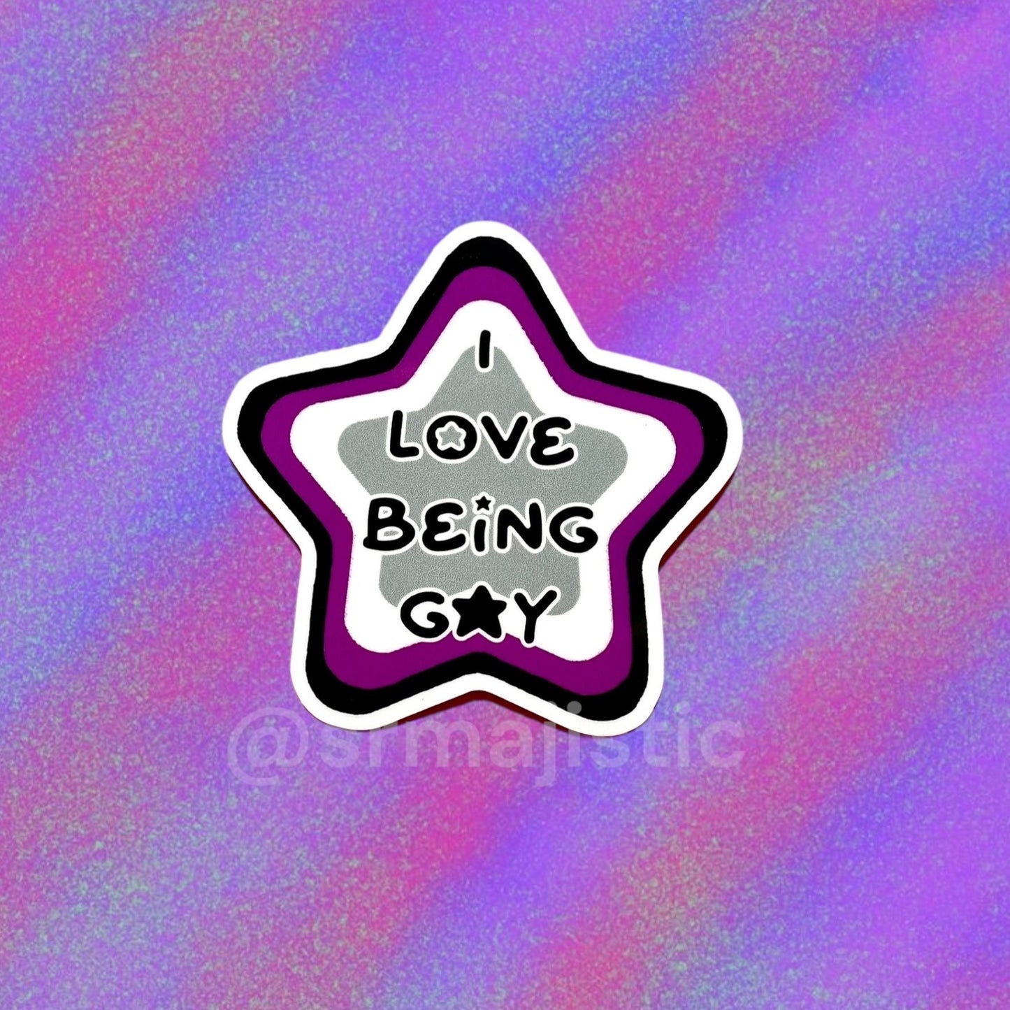 I Love Being Gay Various Pride Star Bumper Stickers!