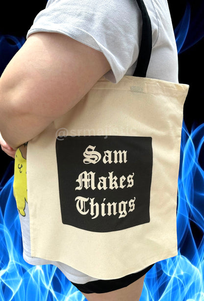 Sam Makes Things Gothic Print Tote Bag! (PREORDER)