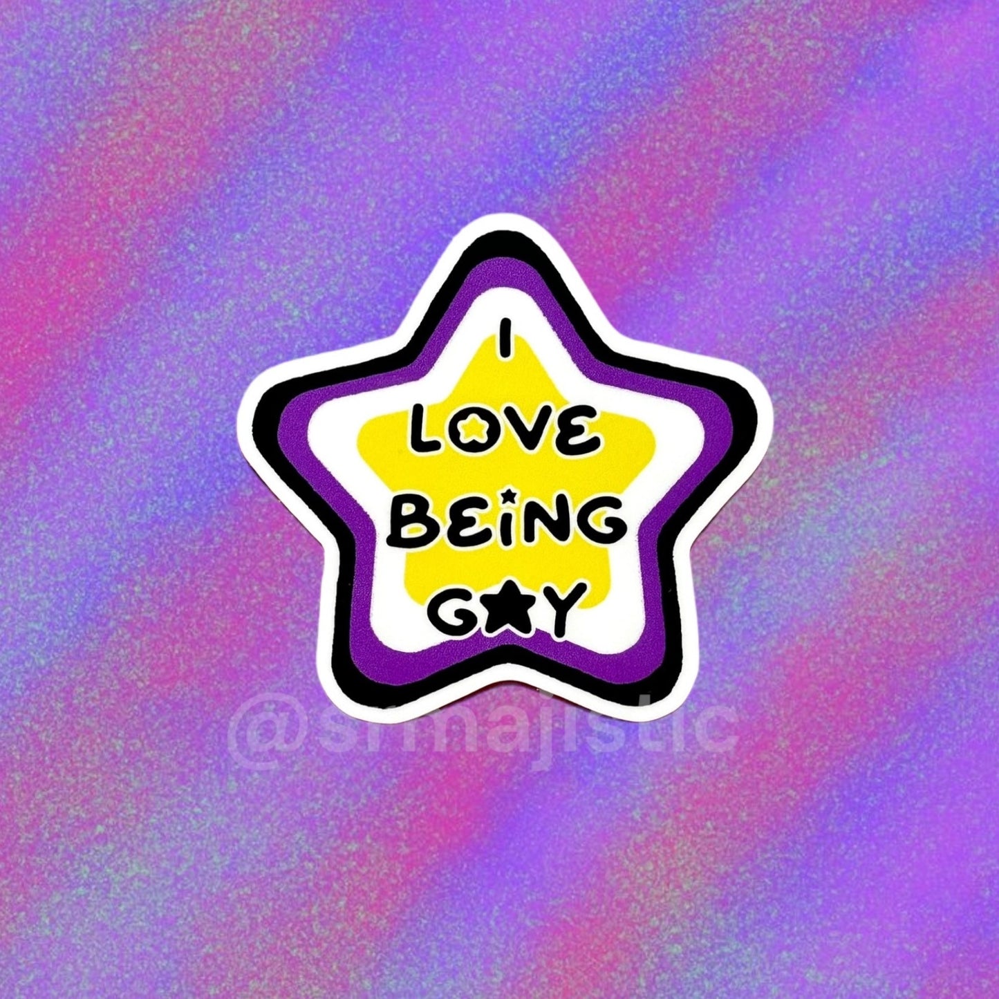 I Love Being Gay Various Pride Star Bumper Stickers!