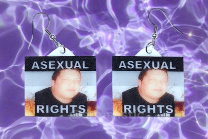 (READY TO SHIP) Sal Vulcano Gay Flaming Pride Flag Handmade Earrings!