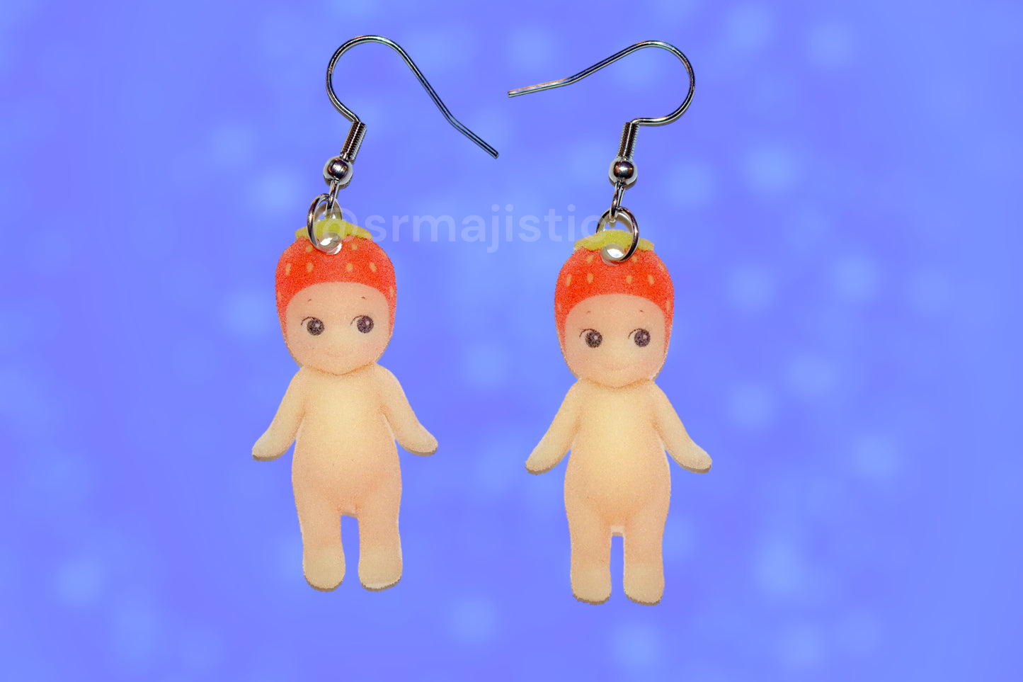 Sonny Angel Strawberry Cherub Handmade Earrings!