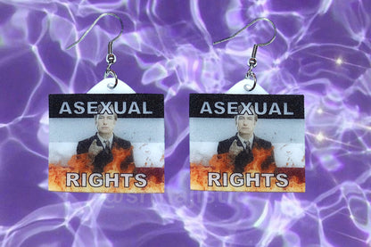 (READY TO SHIP) Better Call Saul Flame Pride Flag Handmade Earrings!