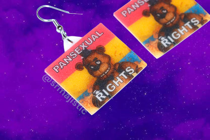 (READY TO SHIP) 5 Nights at Freddy’s Collection of Flaming Pride Flags Handmade Earrings!