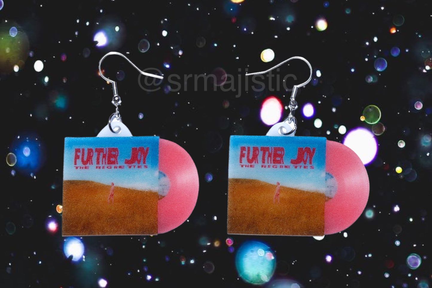 (READY TO SHIP) The Regrettes Further Joy Vinyl Album Handmade Earrings!