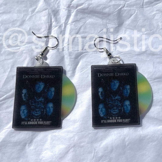 (READY TO SHIP) Donnie Darko (2001) DVD 2D detailed Handmade Earrings!