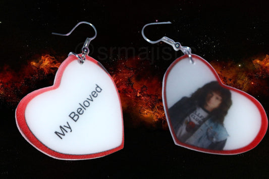 (READY TO SHIP) Stranger Things Eddie Munson Character Handmade Earrings!