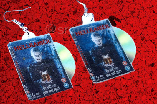 (READY TO SHIP) Hellraiser (1987) DVD 2D detailed Handmade Earrings!