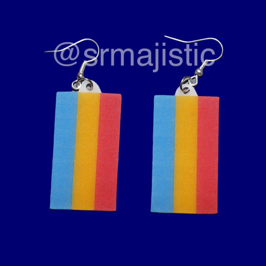 (READY TO SHIP) PRIDE Flag Cute 2D Handmade Earrings!