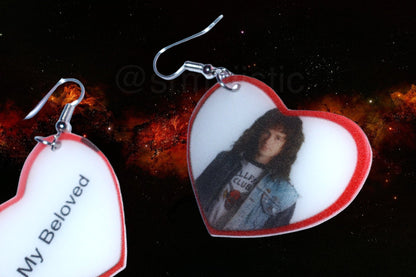 (READY TO SHIP) Stranger Things Eddie Munson Character Handmade Earrings!