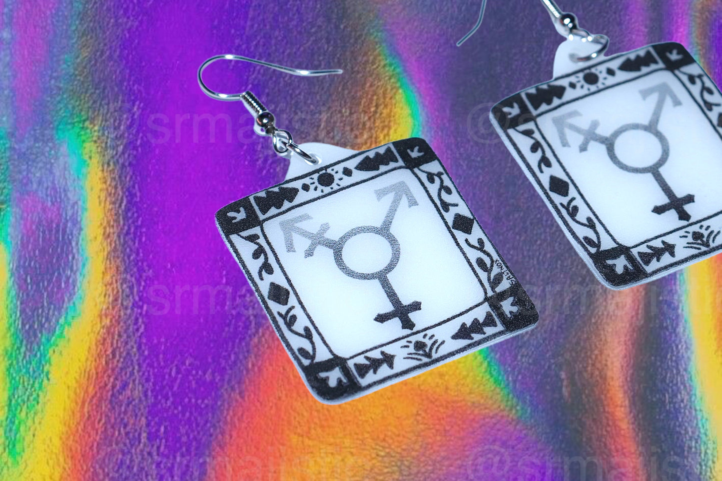 Alternative Pride Stylized Handmade Earrings (collaboration with @saltnox)