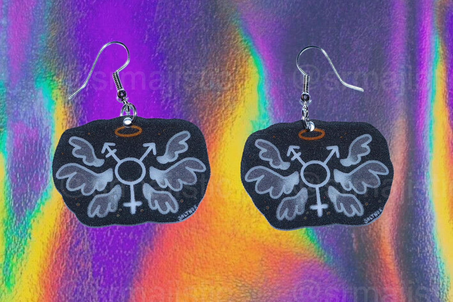 Alternative Pride Stylized Handmade Earrings (collaboration with @saltnox)