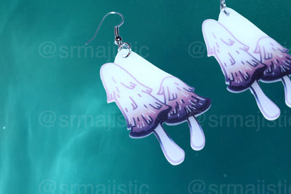 Cute Little Mushroom Handmade Earrings (collaboration with @saltnox)