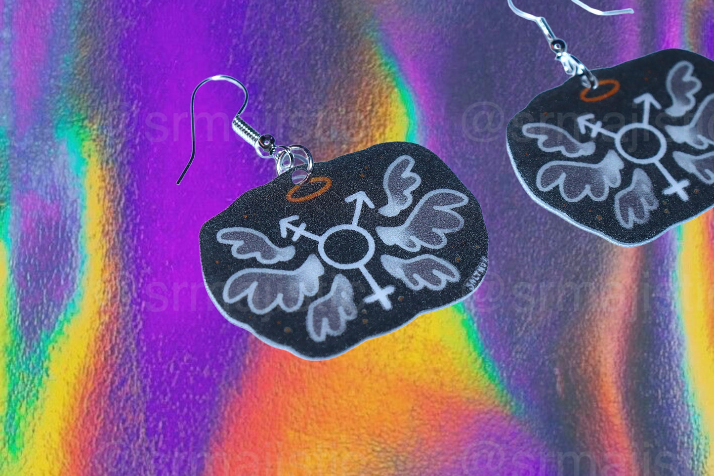 Alternative Pride Stylized Handmade Earrings (collaboration with @saltnox)