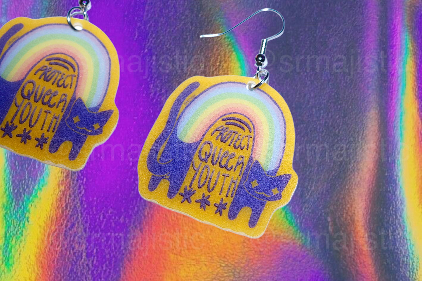 Alternative Pride Stylized Handmade Earrings (collaboration with @saltnox)