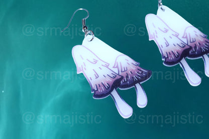 Cute Little Mushroom Handmade Earrings (collaboration with @saltnox)