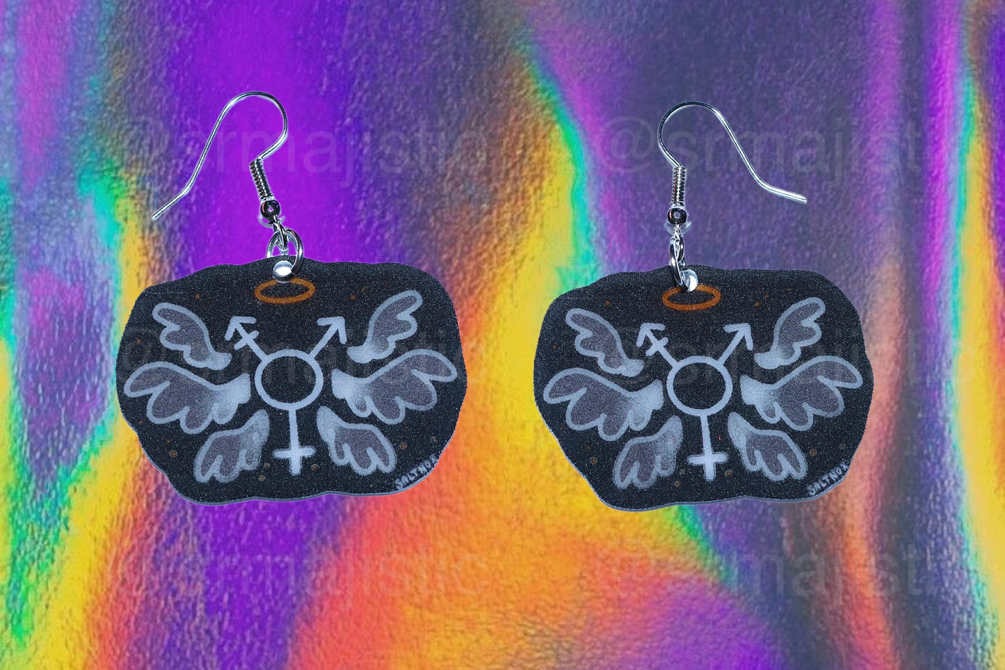 Alternative Pride Stylized Handmade Earrings (collaboration with @saltnox)